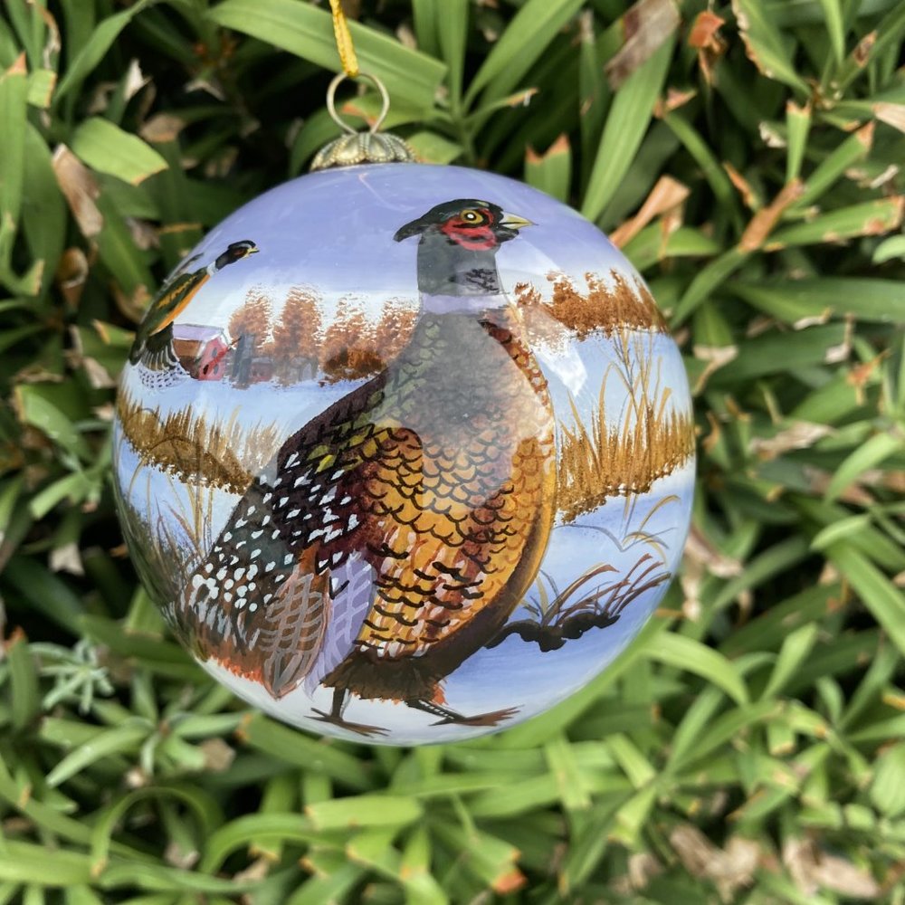 The Hautman Brothers Winter Pheasant Ornament